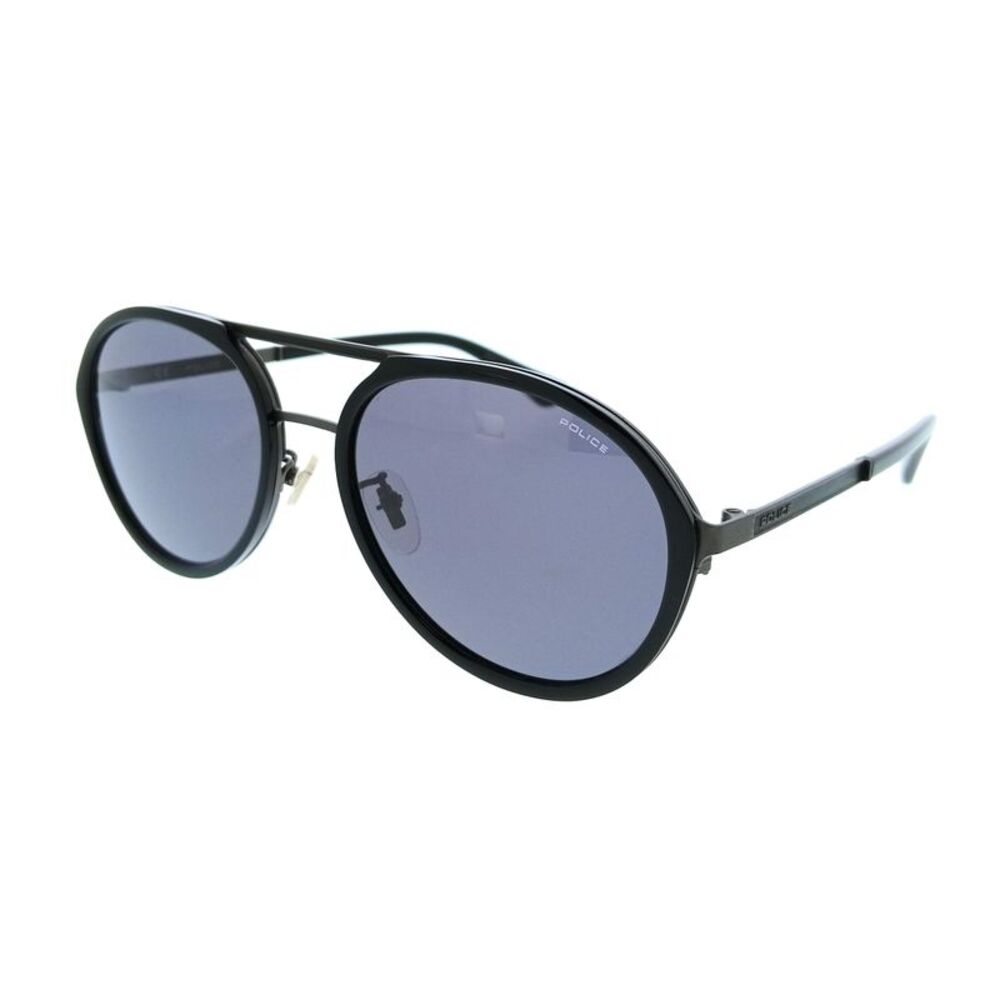POLICE PLA57 627 Black Aviator Mens Sunglasses